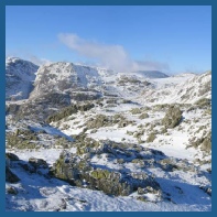 Crinkle Crags in the snow
